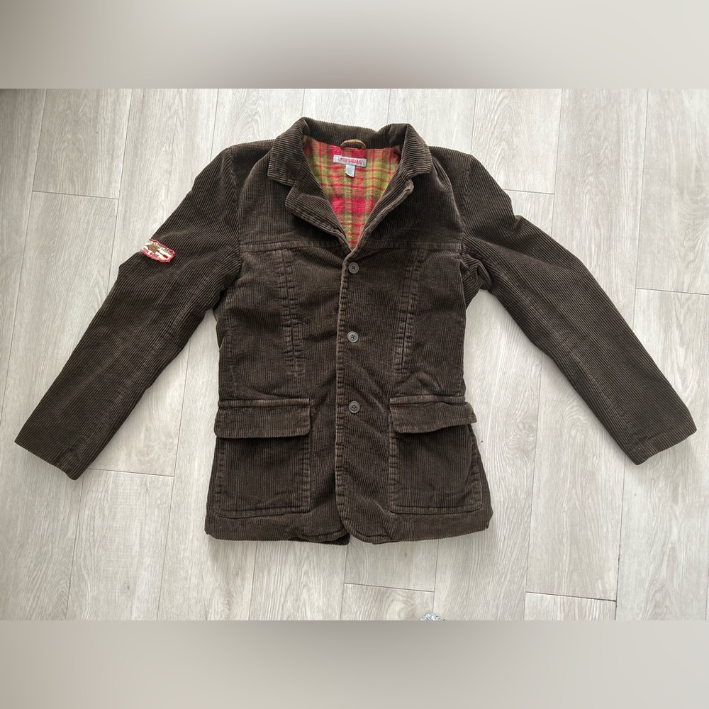 Brown corduroy blazer